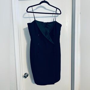 Oberon | Vintage Black Strapless Dress | Size 16